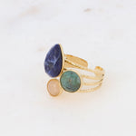 Rana Ring Blauer Achat - Bohm Paris