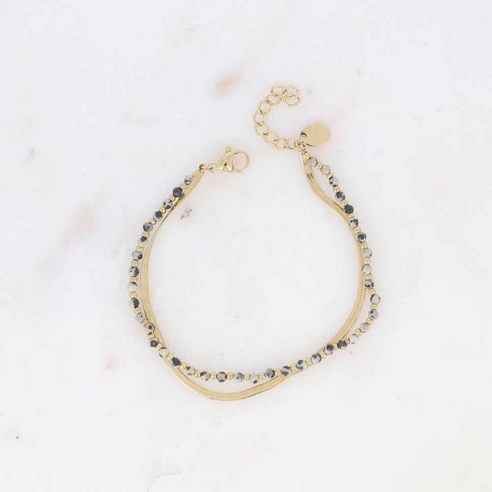 Rosalie Armkette Dalmatiner Jaspis - Bohm Paris