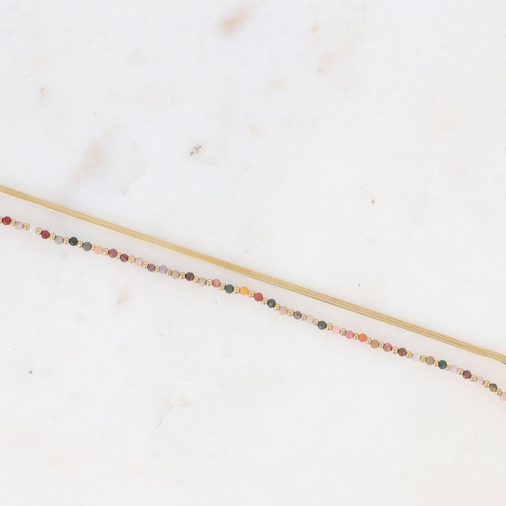 Rosalie Armkette Jaspis - Bohm Paris