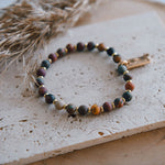Roter Bach-Jaspis Edelstein Armband 6mm - Cecelia Designs Jewelry
