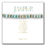 Jaspis Sparkle Edelstein-Armband 6mm - Lenny & Eva