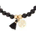 Armband "Baum des Lebens" - schwarzer Achat