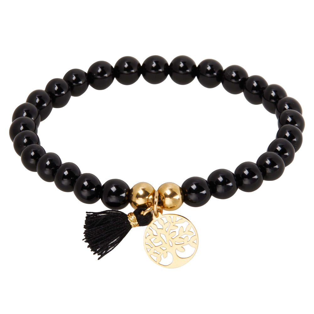 Armband "Baum des Lebens" - schwarzer Achat