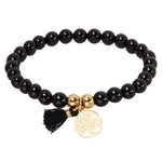 Armband "Baum des Lebens" - schwarzer Achat