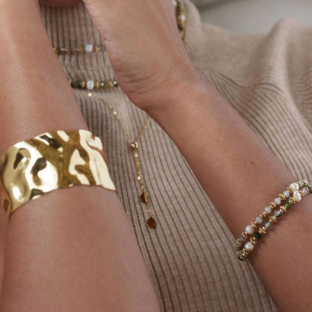 Suzie Edelstahl-Armband afrikanischer Türkis- Bohm Paris