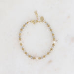 Suzie Edelstahl-Armband Labradorit- Bohm Paris
