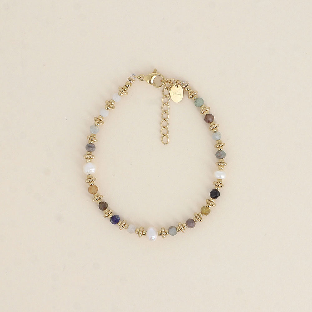 Suzie Edelstahl-Armband Turmalin- Bohm Paris