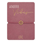Edelstahlarmband Mandala der Liebe vergoldet - "Wonderful Vibes"