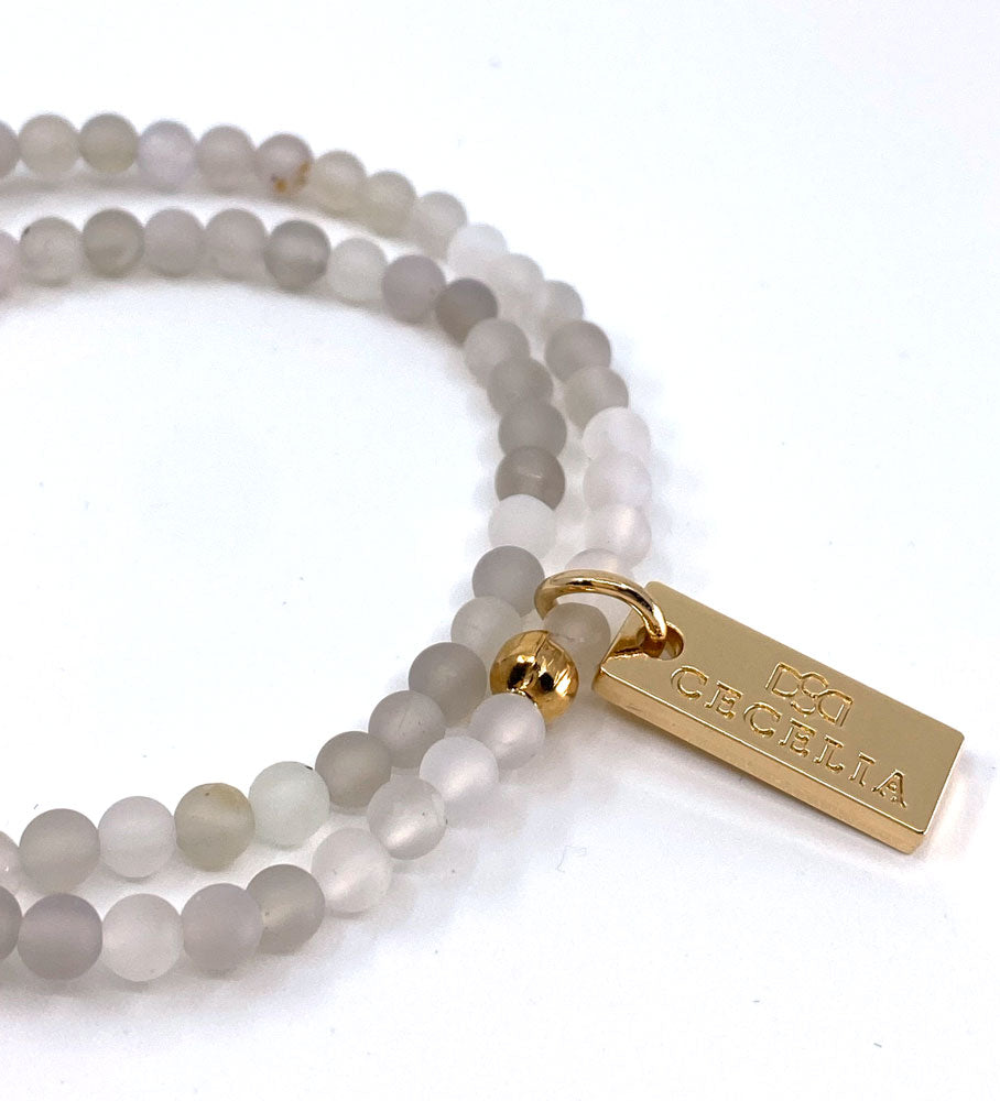 Achat Double Wrap Armkette - Cecelia Designs Jewelry - Lessful