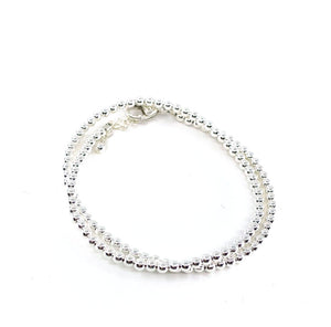 Gefülltes Doppel-Wickelarmband Silber - Katie Waltman - Lessful