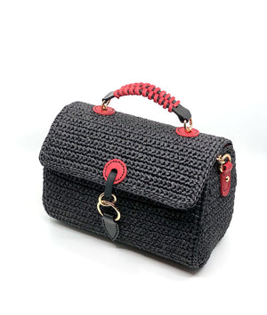 Raffia Bag Black- Handmade by Semraca - Lessful