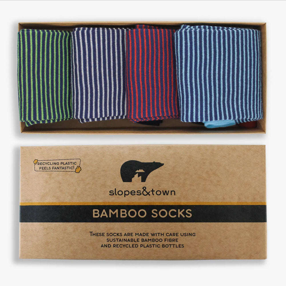 Geschenkbox Socken Stripes Edition- Slopes&Town