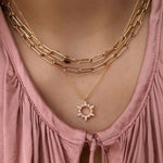 Halskette mit Sonnen-Anhänger Gold - Katie Waltman - Lessful