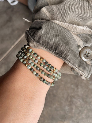 Afrikanischer Türkis Armband 4mm - Lenny & Eva - Lessful